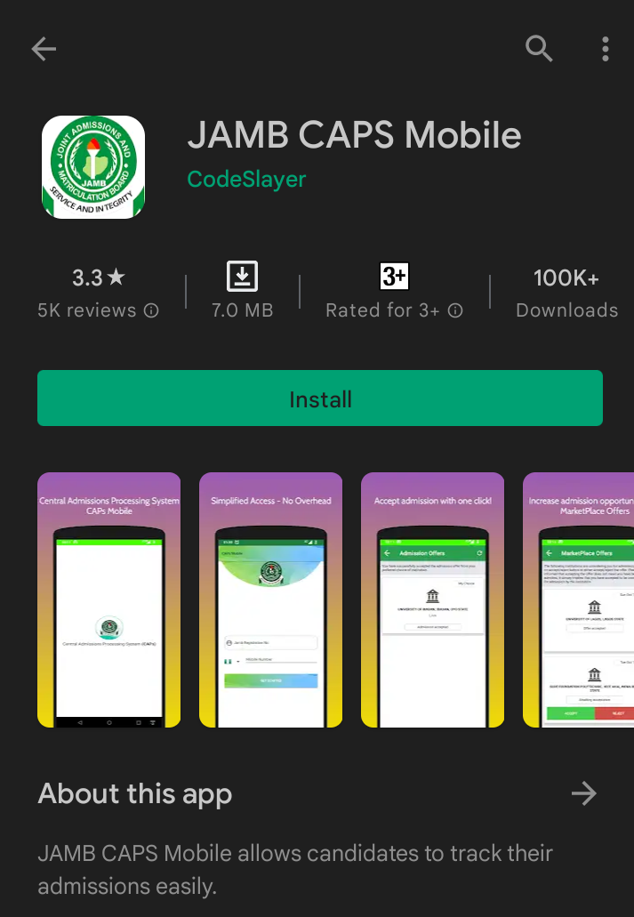 How to check JAMB admission status without email address 2024/2025